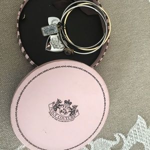 Set of 3 bracelets silver and gold